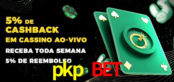 Promoções do cassino ao Vivo pkp bet
